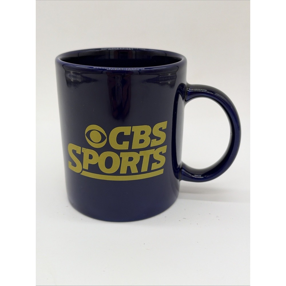 CBS Sports Ceramic Coffee Mug Cup Cobalt Blue
